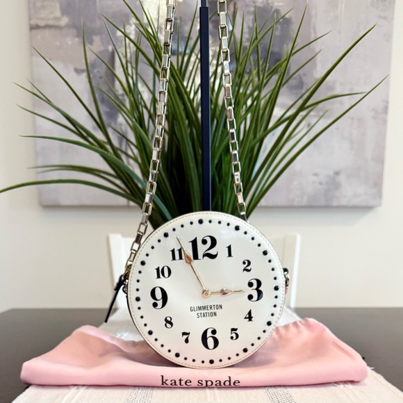 kate spade Handbags - Kate Spade Glimmerton Station Clock Patent Leather Crossbody Bag